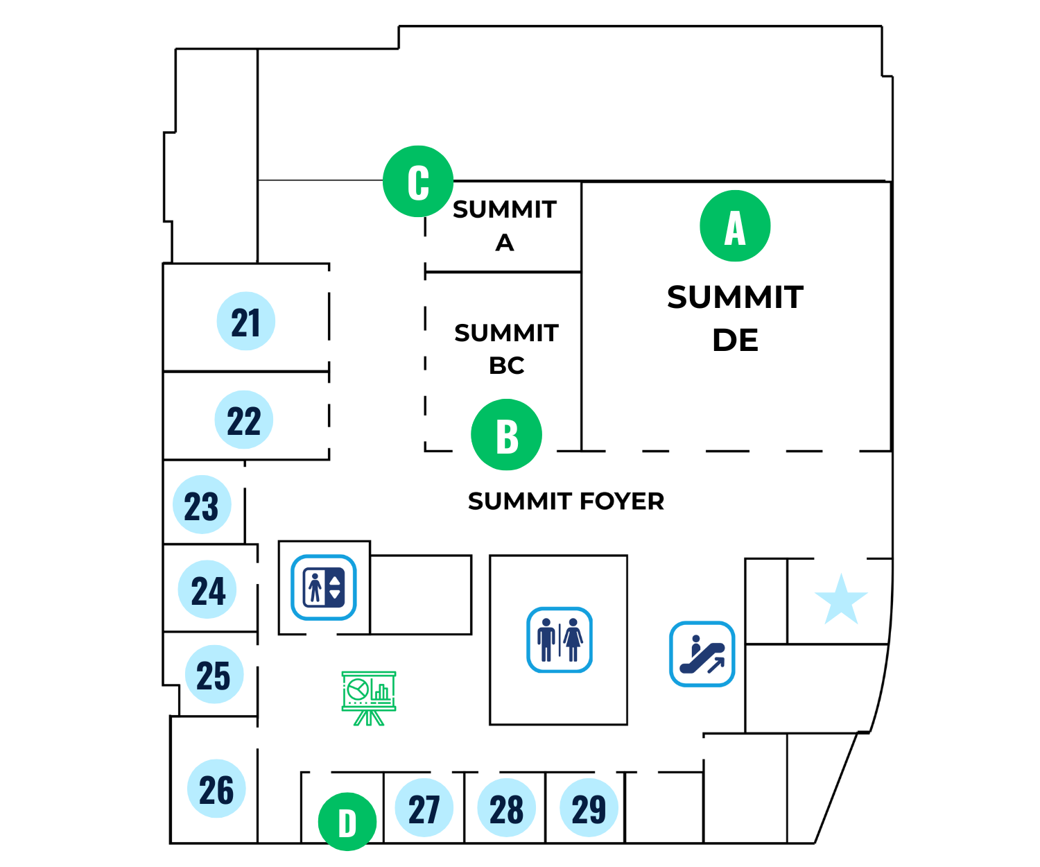 4th floor PCDL 2026 Key locations Web