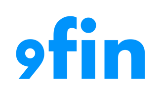 9fin_BlueOnTransparent_Horizontal